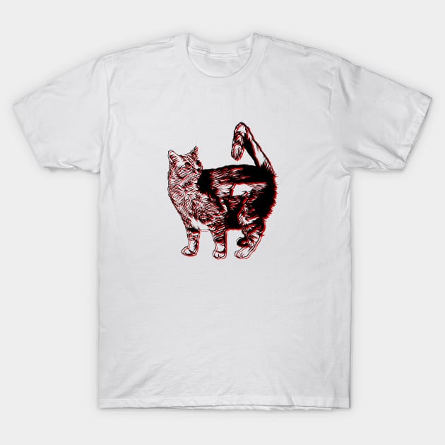 regular cat T-Shirt by Visualoctane 